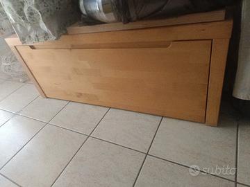 Cassapanca in legno di betulla 