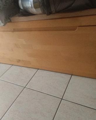 Cassapanca in legno di betulla 