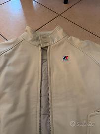 Giacca kway di pelle colletto coreana