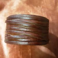 Bracciale polsino in cuoio