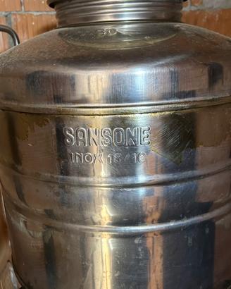 Fusto Contenitore Olio Acciaio Inox SANSONE 30L