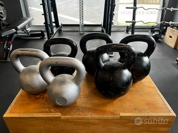 7 Kettlebell varie vendibili anche singolarmente