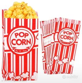 30 Sacchetti Usa e Getta in Carta x Popcorn