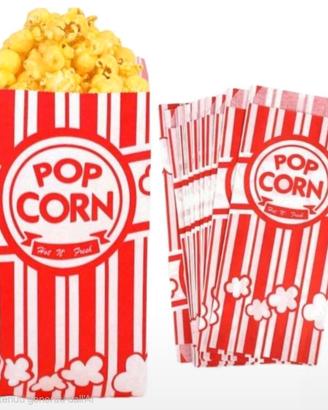 30 Sacchetti Usa e Getta in Carta x Popcorn