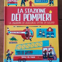 Libro e modellini,  la stazione dei pompieri.