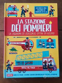 Libro e modellini,  la stazione dei pompieri.