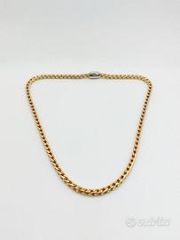 Collana oro 18 kt gr. 50.78 scritta Pomellato