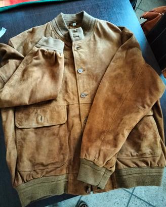 Giubbino uomo in pelle scamosciata 