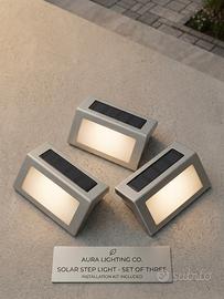 💡 Set 3 Faretti Solari LED da Esterno 