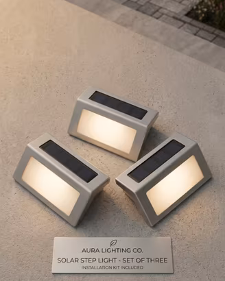 💡 Set 3 Faretti Solari LED da Esterno 