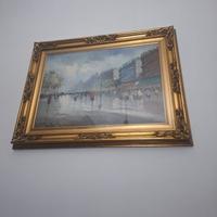 quadro impressionistico, città di Parigi. 