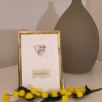Cornice emozionale con cuore Kintsugi e monoparola