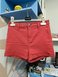 Jeans cortissimi rossi (shorts)