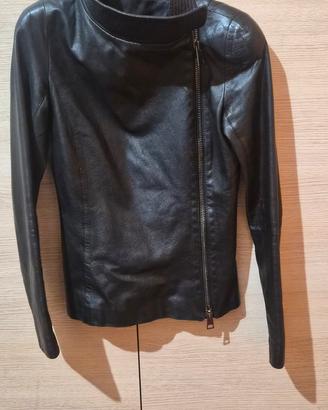 giacca donna vera pelle taglia XS