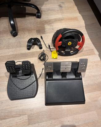 thrustmaster t150 ferrari+pedaliera t3pa