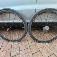 Ruote bicicletta da corsa in carbonio