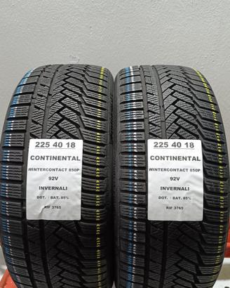 2 GOMME 225 40 18 CONTINENTAL INV RIF3765