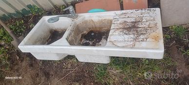 LAVELLO CERAMICA DOPPIO DA PULIRE