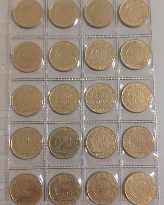 Monete 5 - 10 - 20 - 50 - 100 - 200  - 1.000 lire