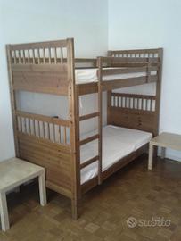 Letto Castello INCLUSO due materassi 90x200cm