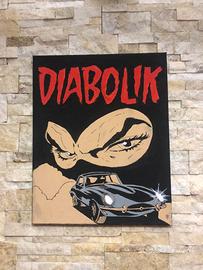 Quadro '' DIABOLIK ''firmato e autenticato 50 X 40