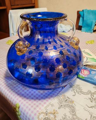 vaso la murrina con decorazioni in oro zecchino