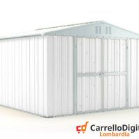 Box struttura lamiera Acciaio 327x307cm bianco