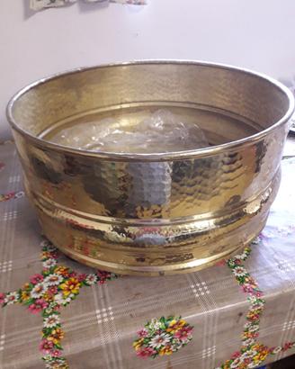 Fioriera in ottone