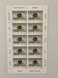 Francobolli Sede Vacante 2025 - foglio 10pz