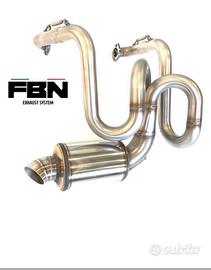 Scarico in acciao Fiat 500 epoca