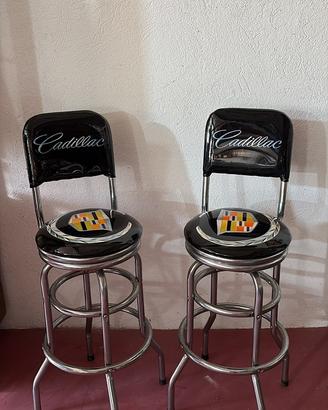 Coppia Sgabelli  Cadillac Girevoli Vintage