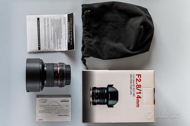 Obiettivo SAMYANG f2.8/14 mm