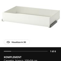 Cassetto Komplement Ikea 100*58