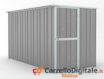 Deposito attrezzi giardino 175x307cm grigio chiaro