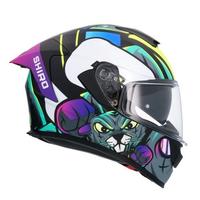 CASCO MOTO INTEGRALE SHIRO RAPTOR CRAZY RABBIT MAT
