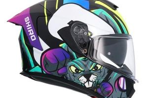 CASCO MOTO INTEGRALE SHIRO RAPTOR CRAZY RABBIT MAT