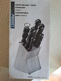 Ceppo coltelli deluxe 7 pezzi