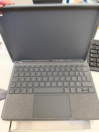 Tastiera/cover x i pad 7th, 8th e 9th generation