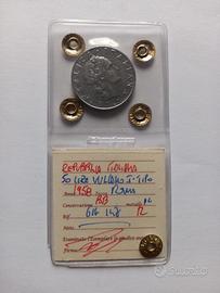 Repubblica italiana 50 lire 1958 bb