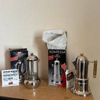 Caffettiere VEV Viganò, Kontessa e Chiara,6 tazze