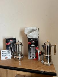 Caffettiere VEV Viganò, Kontessa e Chiara,6 tazze