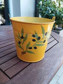 Copri vaso in metallo provenzale 