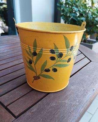 Copri vaso in metallo provenzale 