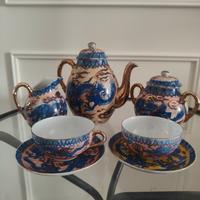 Antico servizio da caffè Giapponese Satsuma 