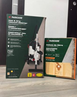 Aspiratore Parkside PWD25C4 + sacchetti