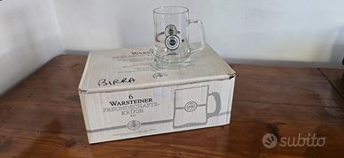 confezione 6 boccali da birra Warsteiner 0.4 litri
