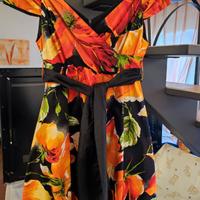 ABITO CON STAMPA FLOREALE TAGLIA  M