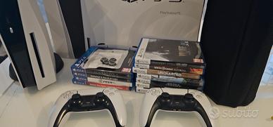 PlayStation 5 ed. disco + giochi + 2 Controller 