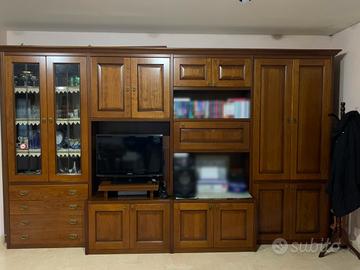 Soggiorno moderno in legno massello