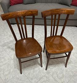 Coppia sedie vintage cucina